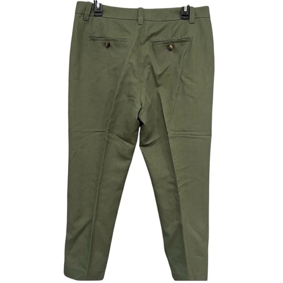 Vince women’s mid rise cropped linen trousers size 8 - Picture 3 of 13